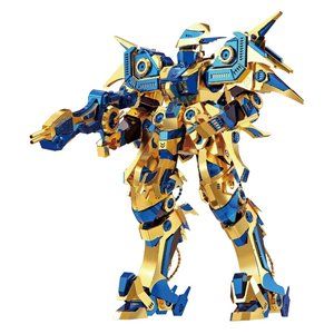 Piececool 3D Metal Puzzles for Adults Mecha Model Kits, Sky Dominator Figure
